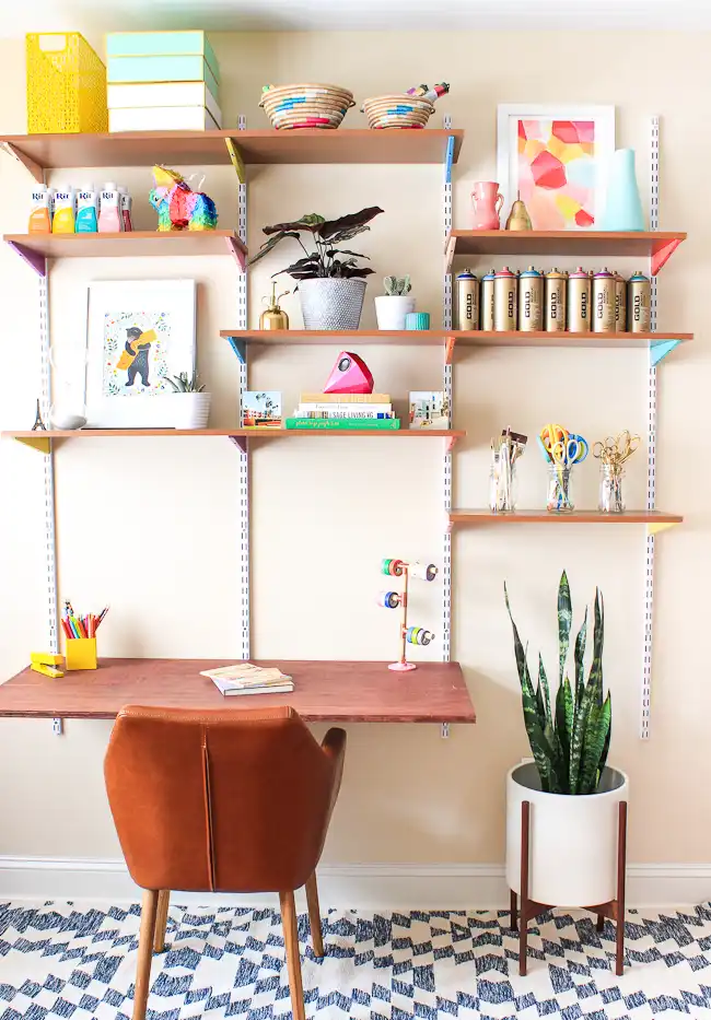 DIY wall mounted desk