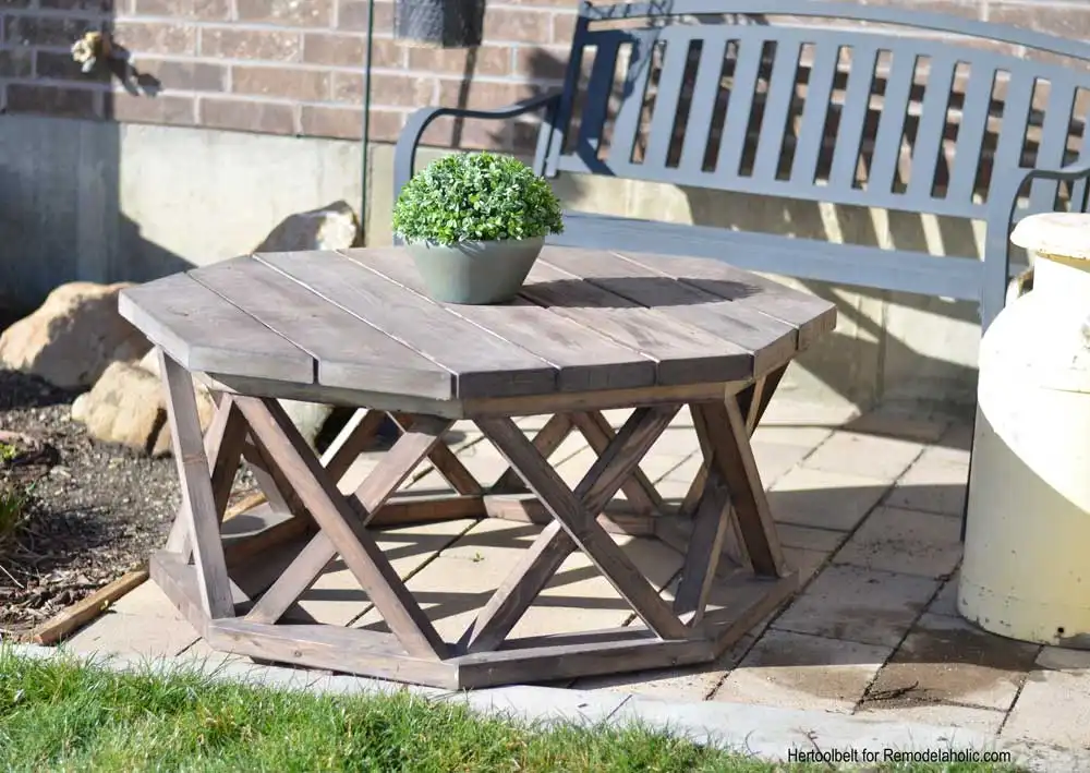 DIY Octagon Coffee Table