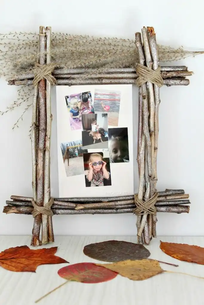 photo wall ideas DIY Rustic Photo Frame