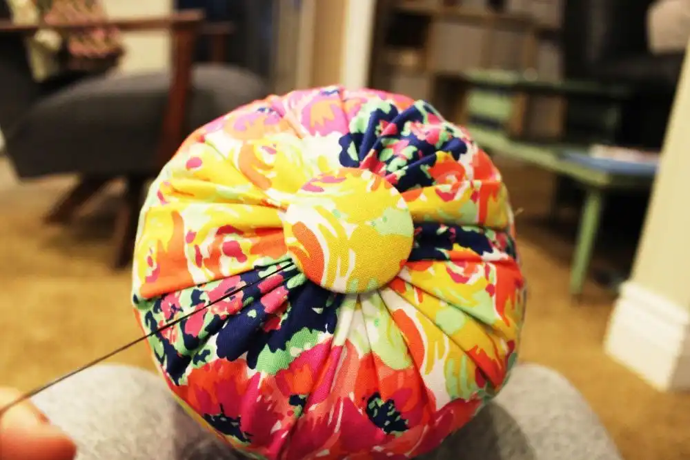 DIY Sew a Bolster Pillow When your button is secure
