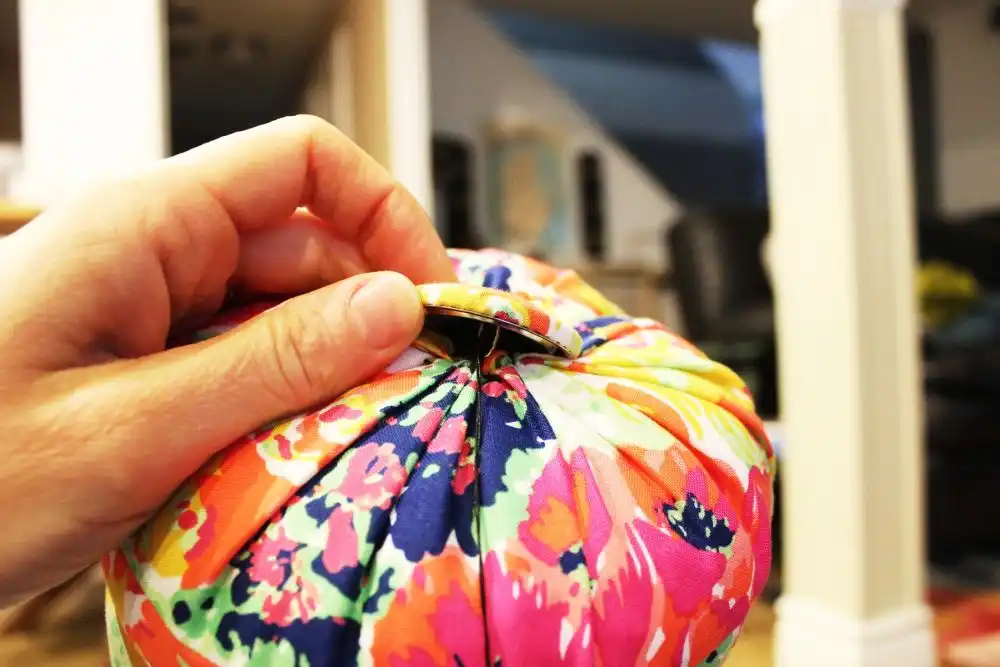 DIY Sew a Bolster Pillow When your thread is securely knotted