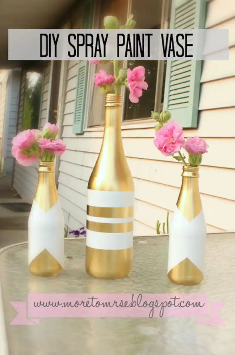 DIY Spray paint vase