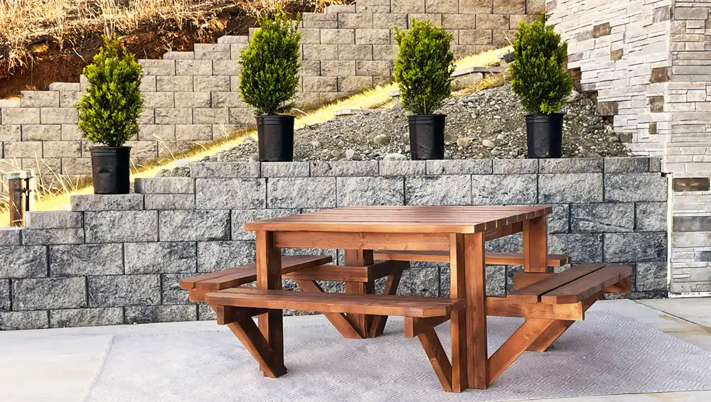 DIY Square Picnic Table