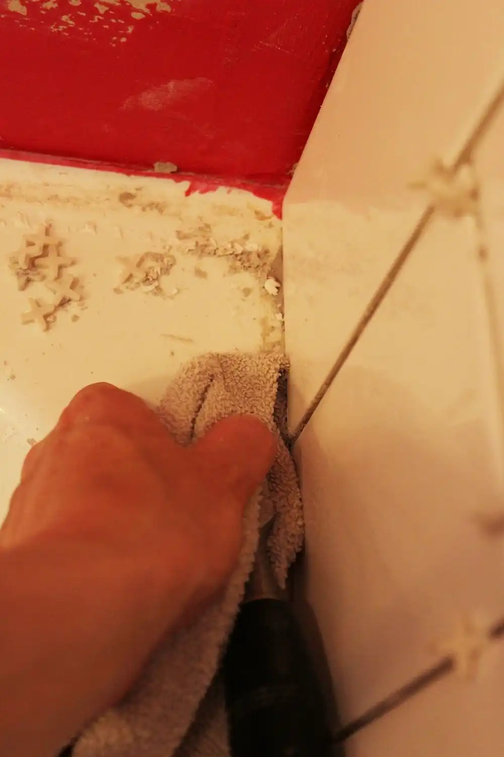 DIY Tile Shower Tub Surround- blade