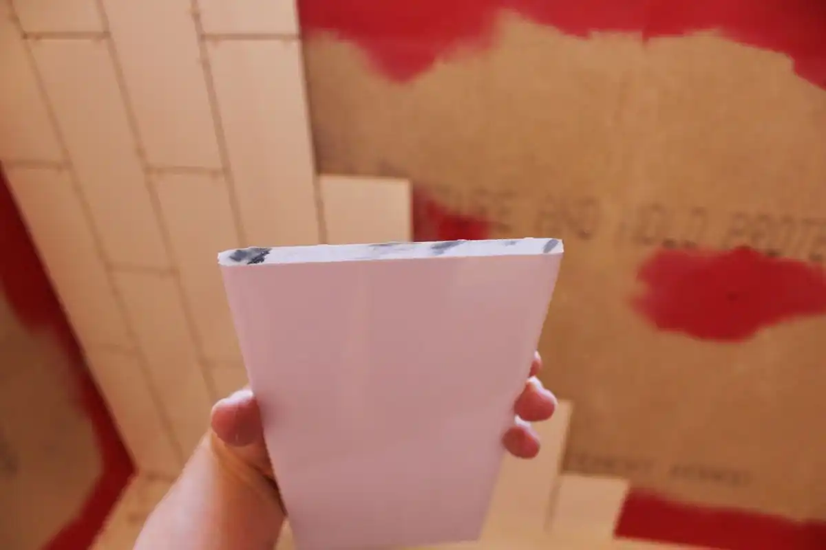 DIY Tile Shower Tub Surround-factory cut