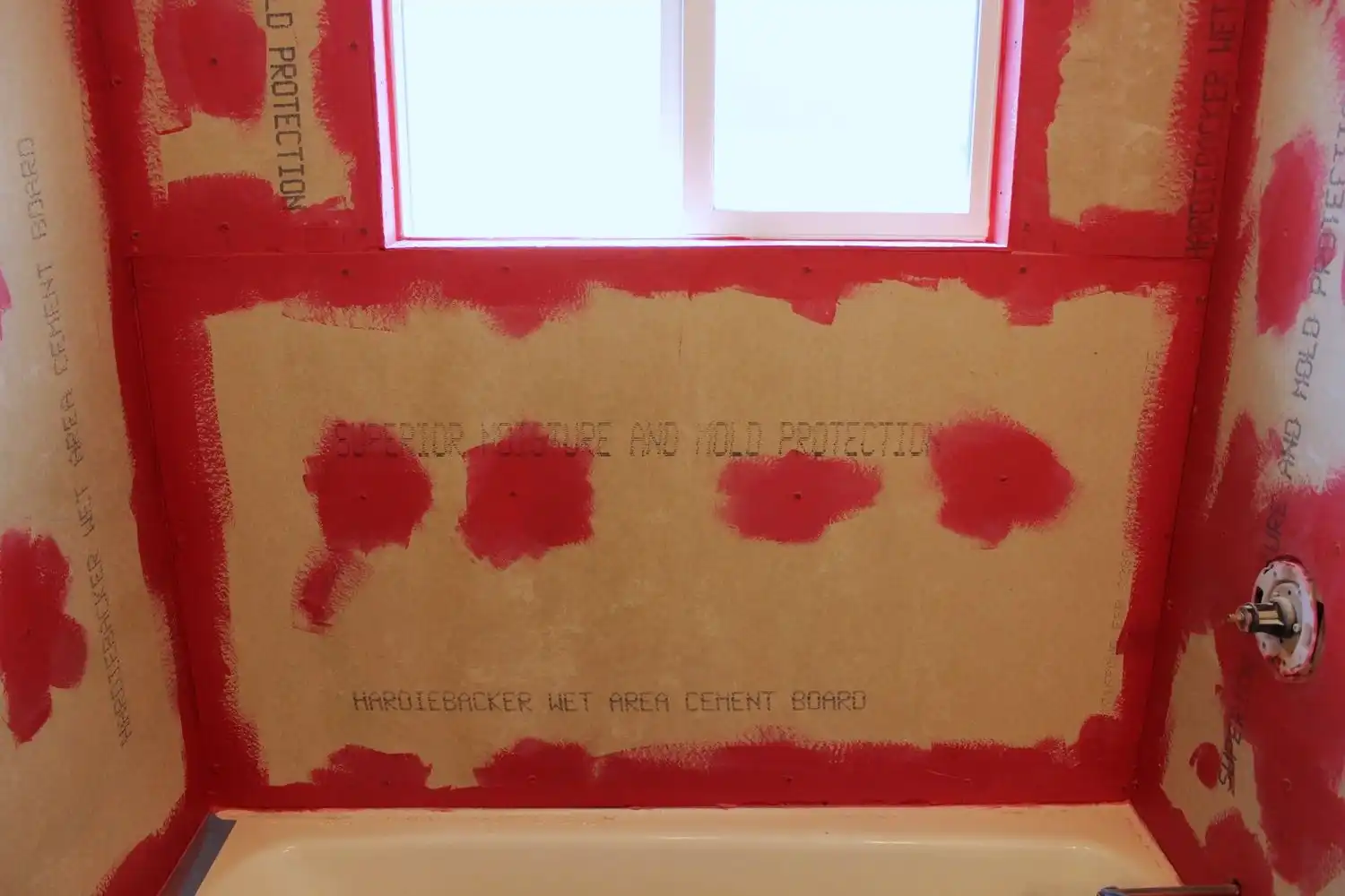 DIY Tile Shower Tub Surround - prepare the wall
