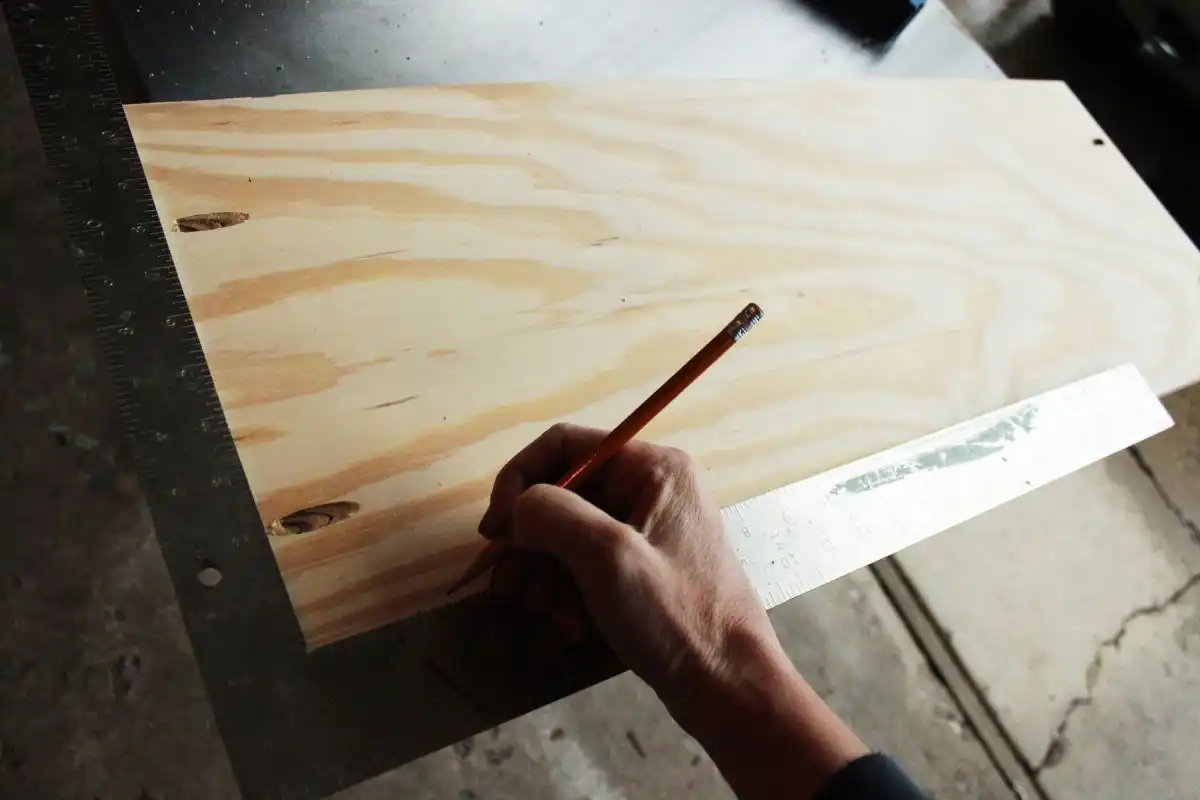DIY Toy Box determine which side you want facing