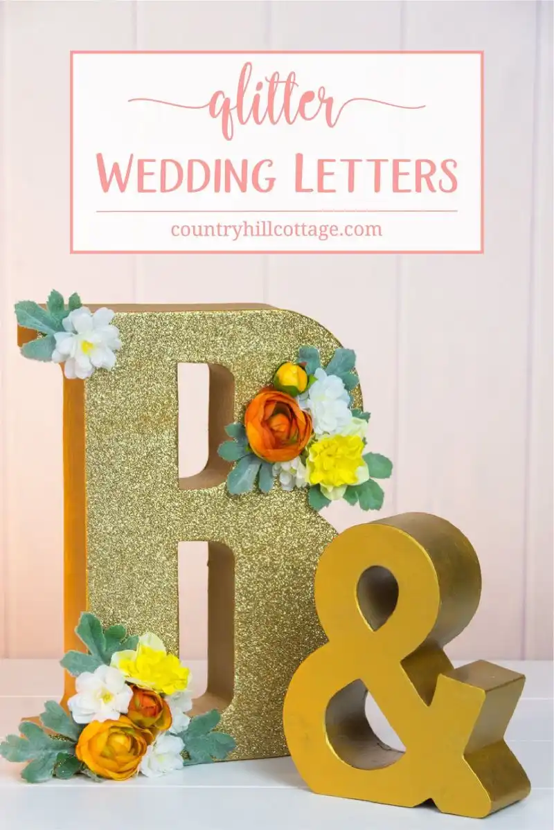 DIY Wedding Décor letter paper mache