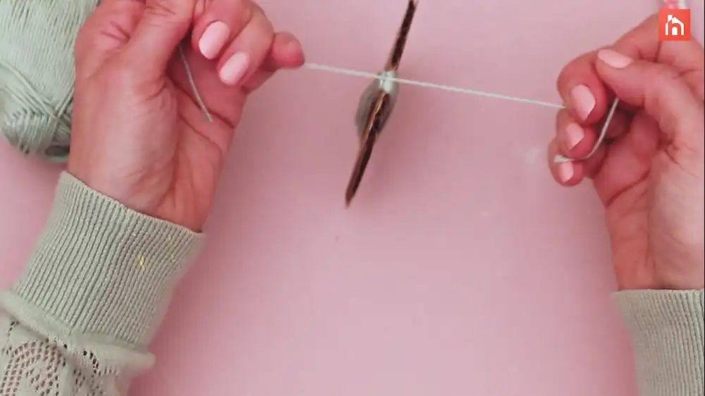 DIY Yarn Wall Tassel 26