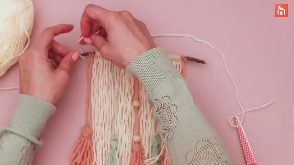 DIY Yarn Wall Tassel 76