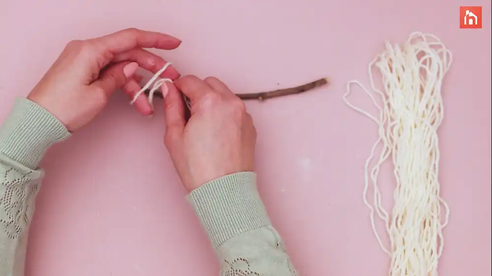 DIY Yarn Wall Tassel 9