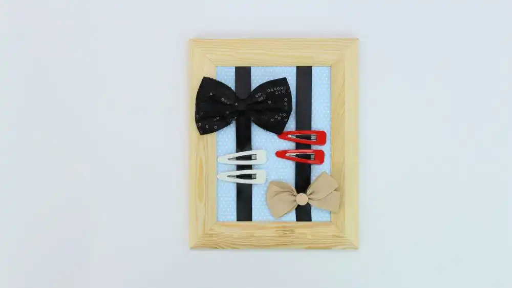 DIY a Nifty Framed Hair Accessory Organizer