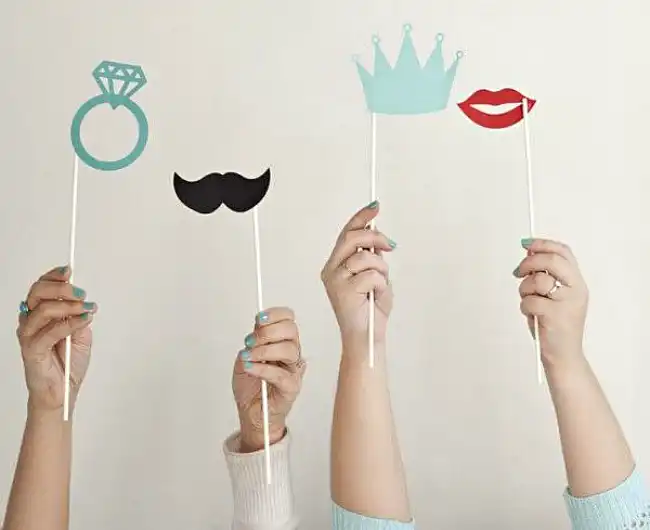 DIY basic photo booth props