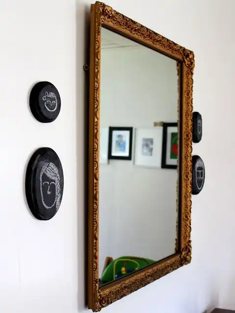 DIY chalkboard silhouette