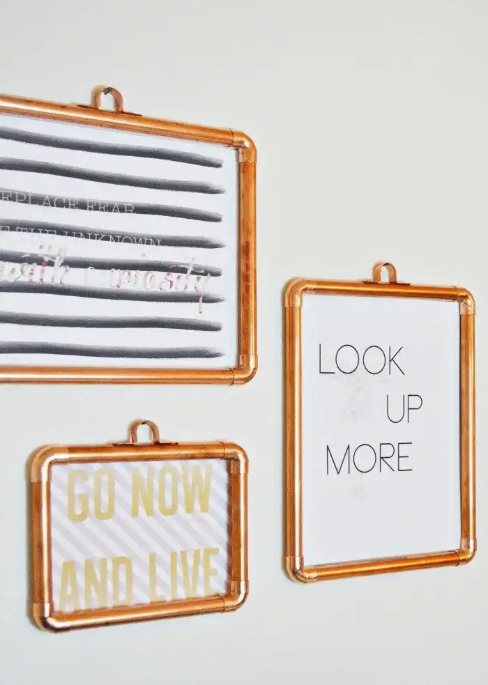 DIY copper frames