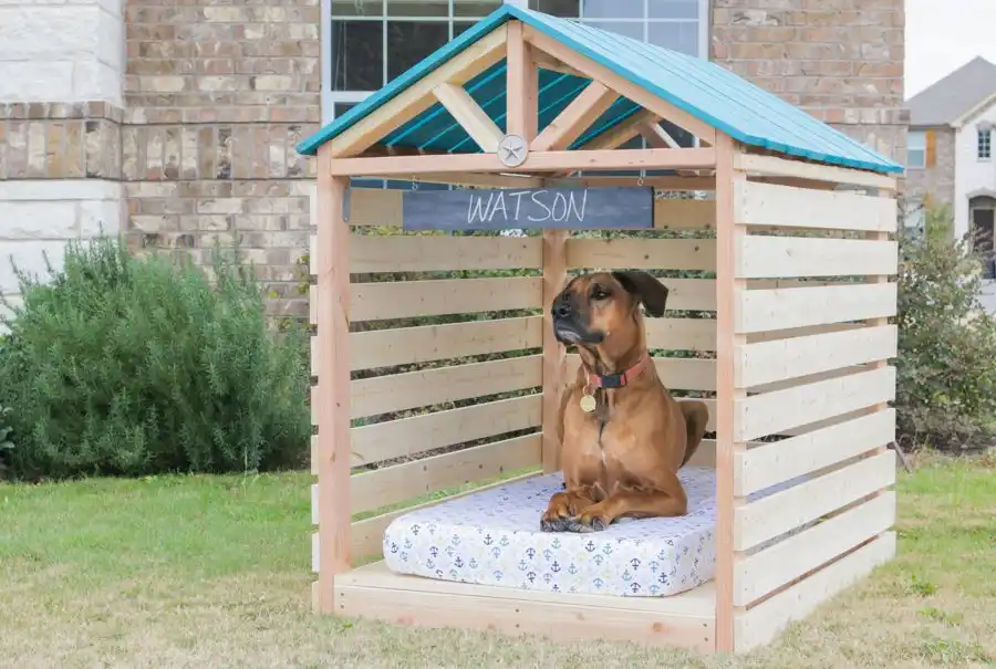 DIY doghouse gazebo