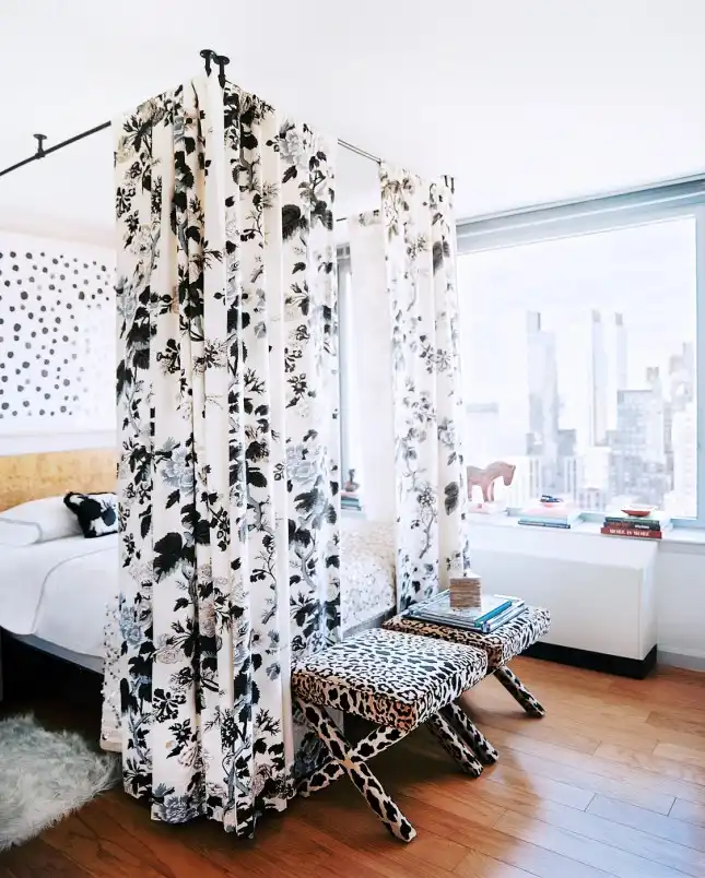 DIY hanging pipe canopy