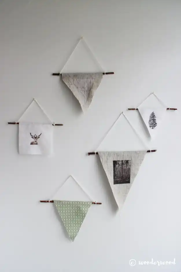 DIY photo pennants