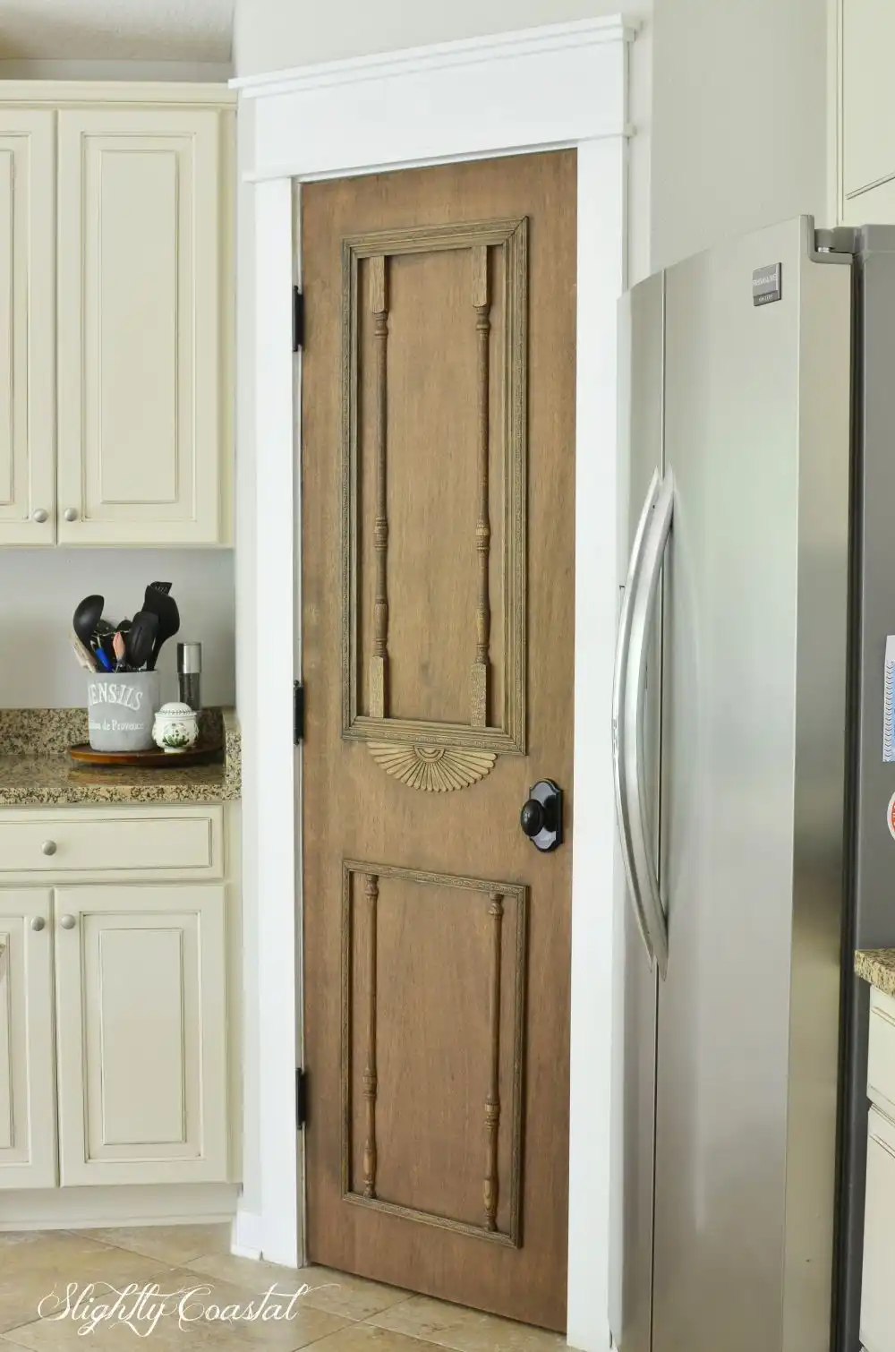 DIY vintage pantry door