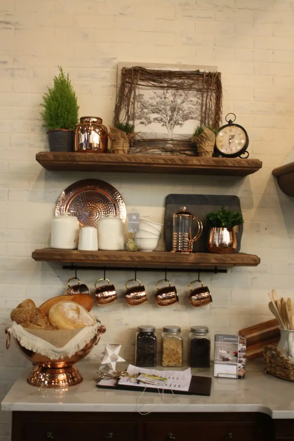DIY wood shelves