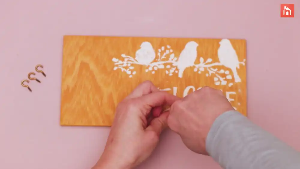 DIY wooden key holder step 1 16