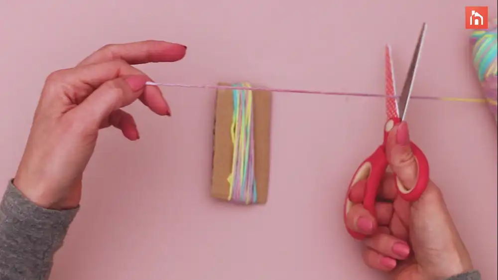 DIY yarn tassel how to make 5