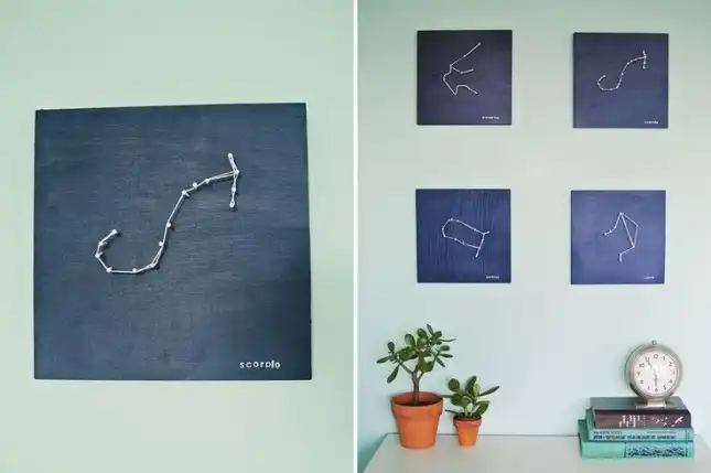 DIY zodiac string art