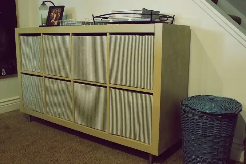DIY Expedit Bookshelf Cubby Doors