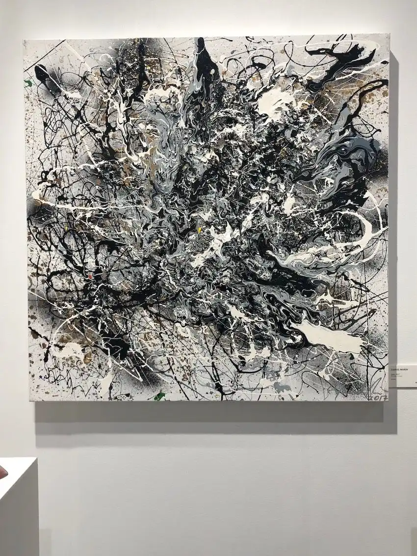 Large abstract pieces add a great deal of drama.