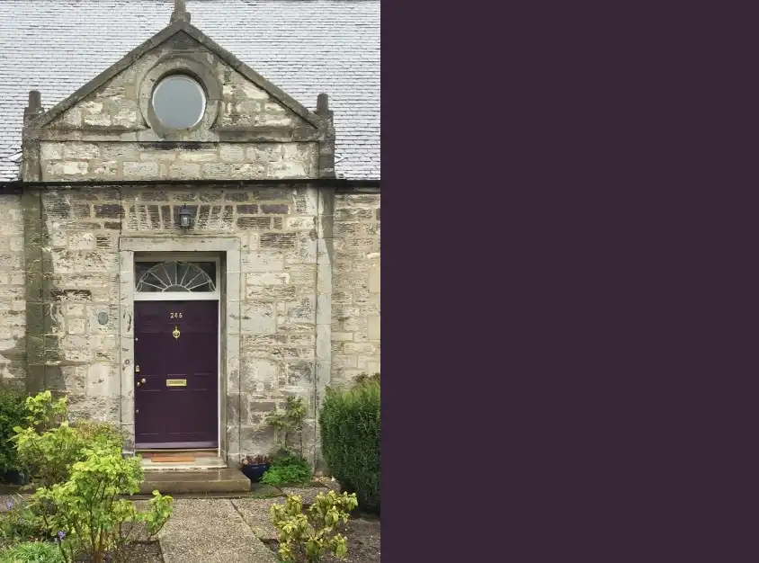 Dark Purple Front Door