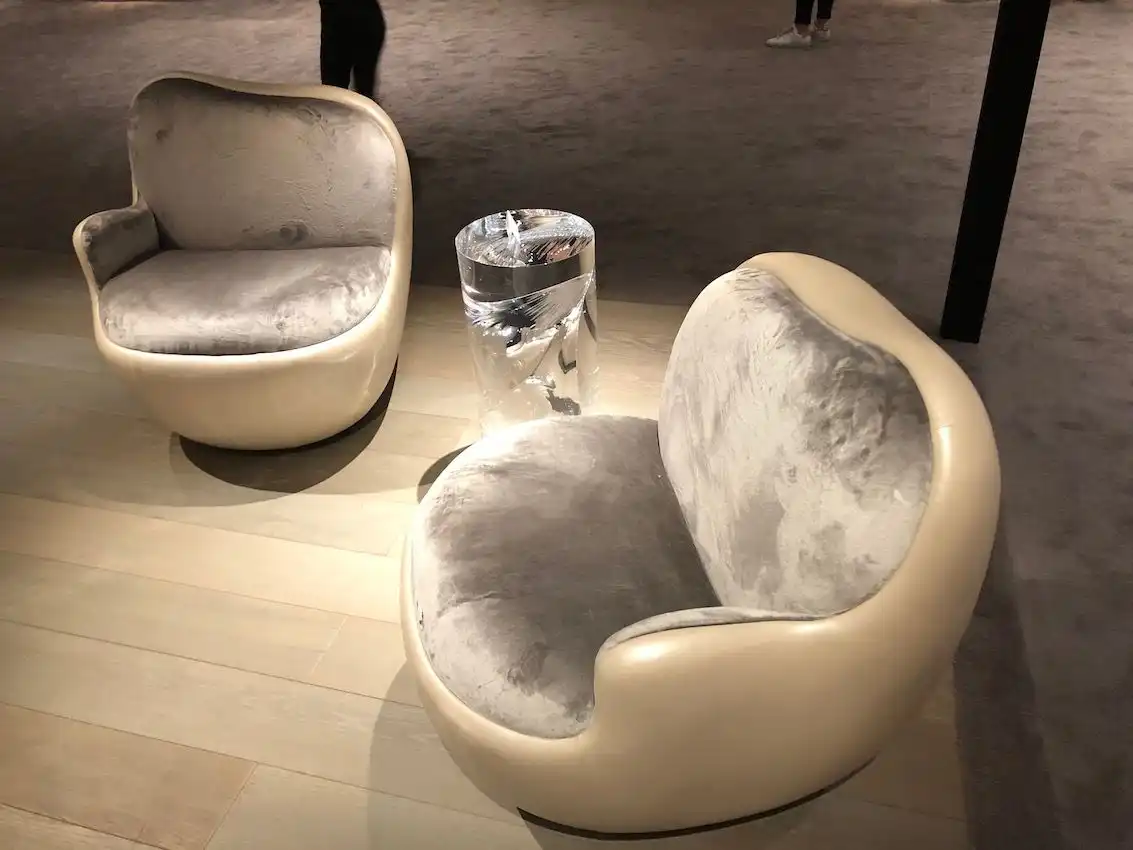 Bonetti's rounded forms are comfortable and visually appealing.