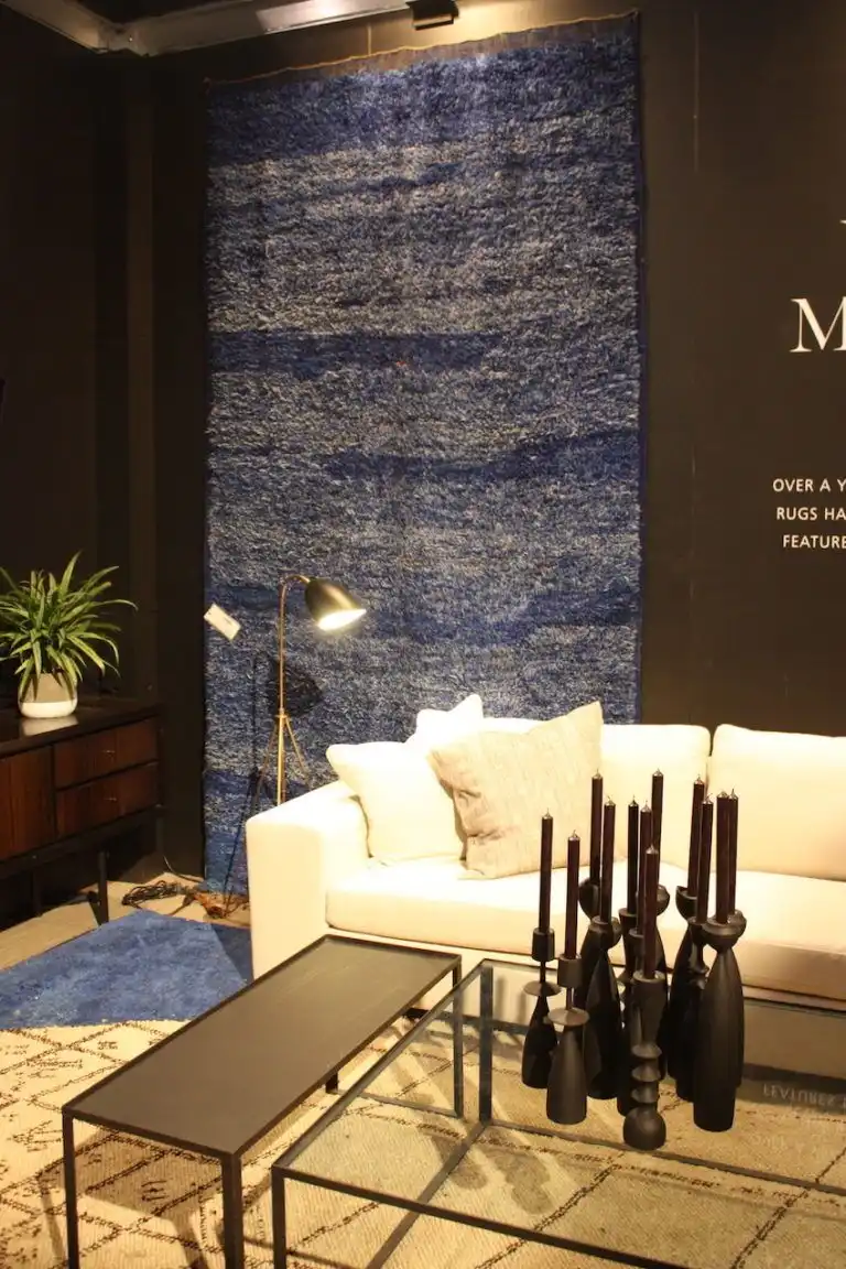 Dazzling Statement Area Rugs Elit Moroccan long blue
