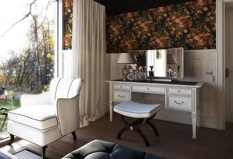 Decorate around the dressing table