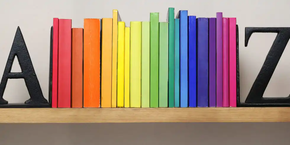 Decorate with colorful books