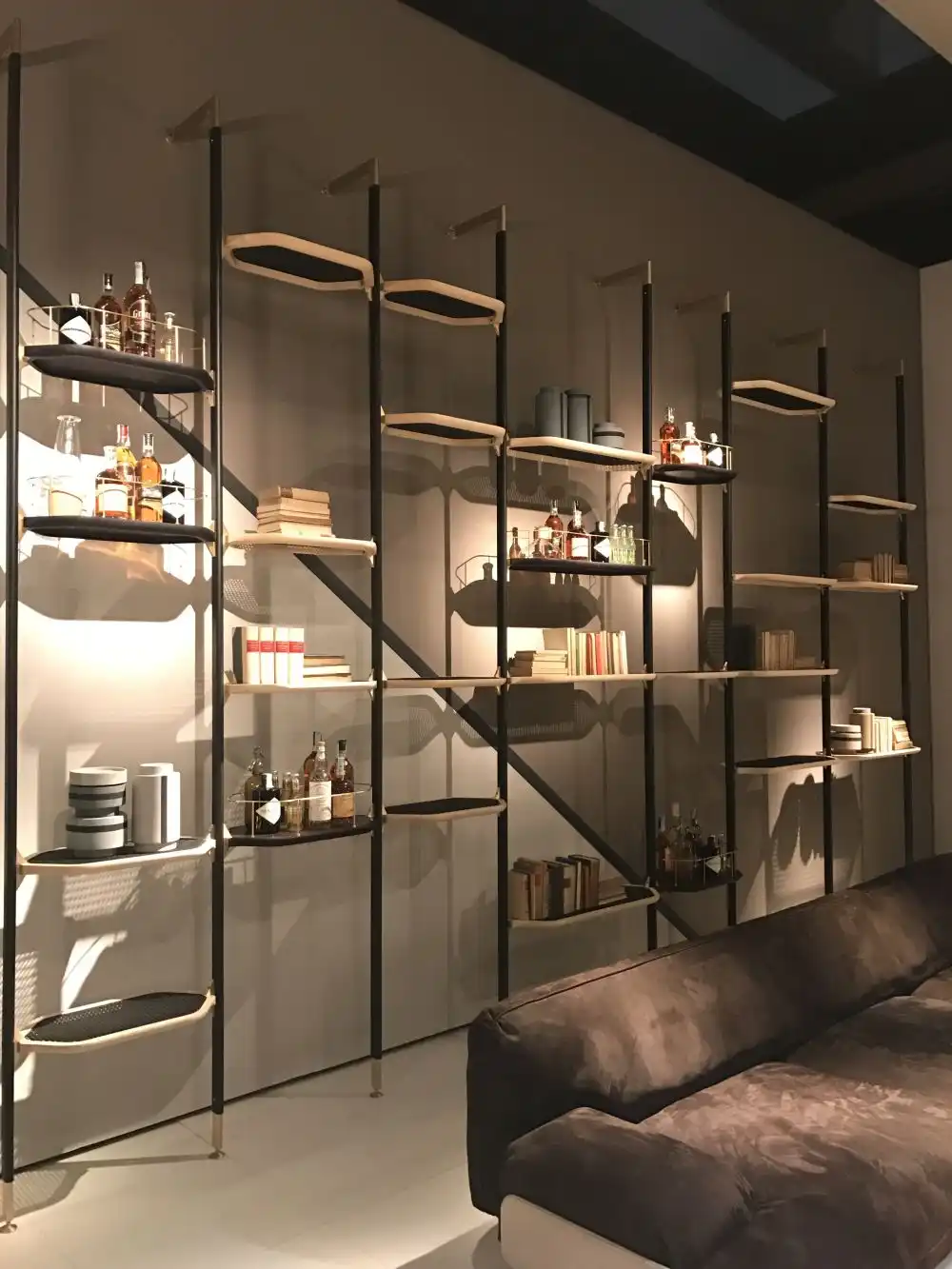 Decorative shelving system for wall