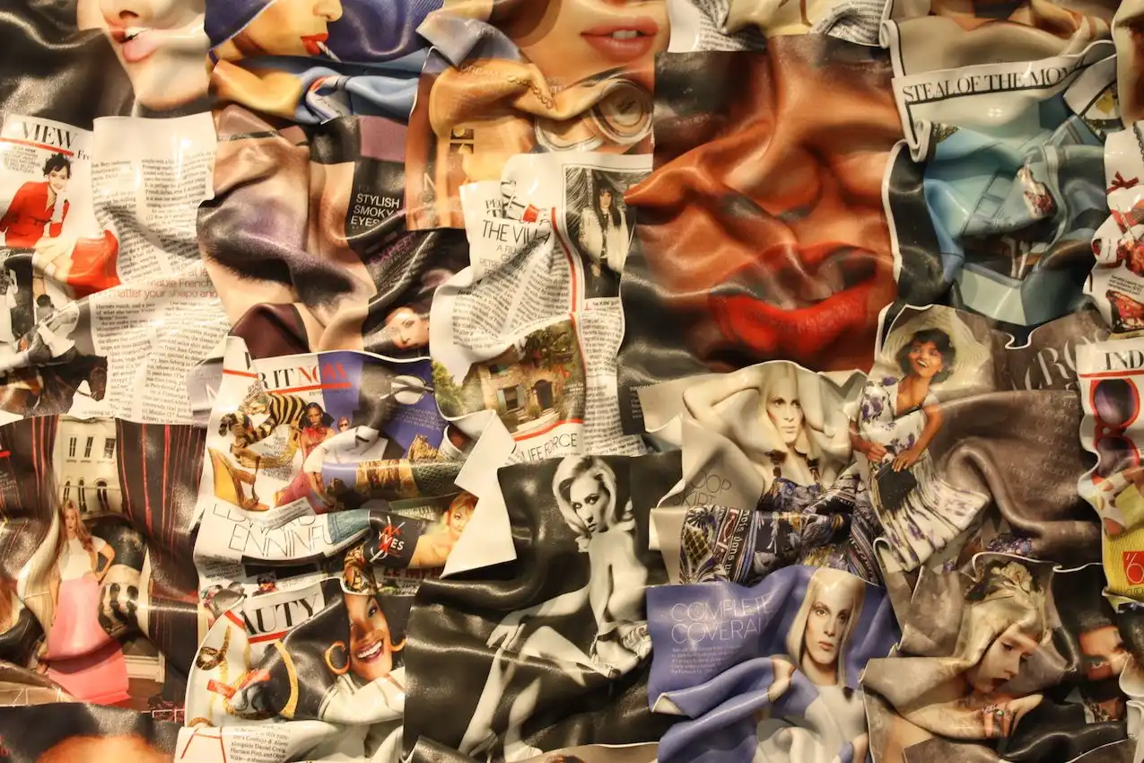 Design of American artist Paul Rousso’s collage
