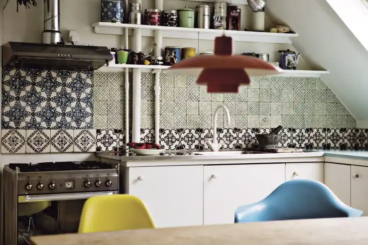Different Patchwork Backsplash Tiles