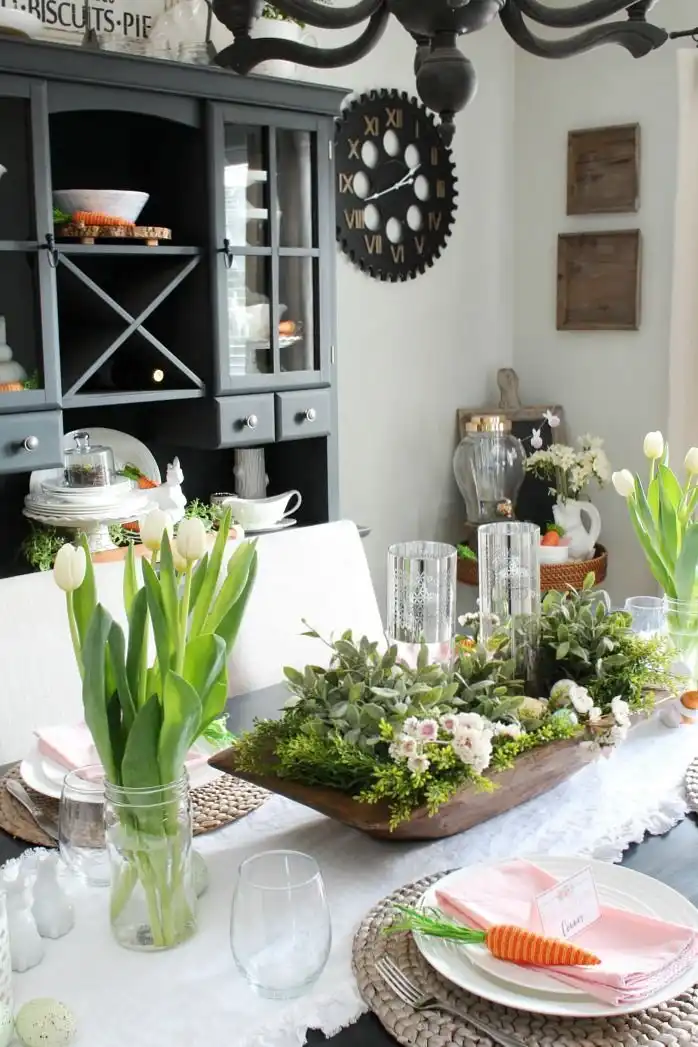 Dining Easter table Decor