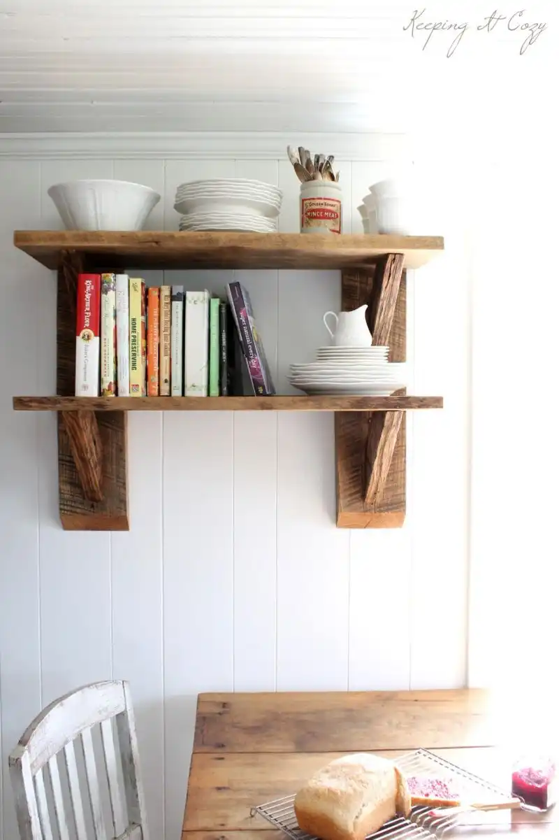 Wood Rustic Wall Shelves