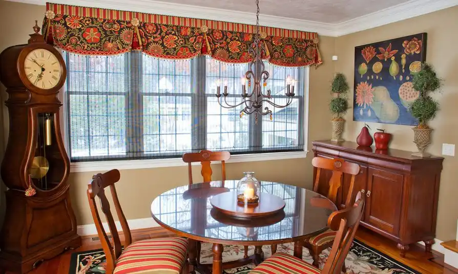 Dining room window valances