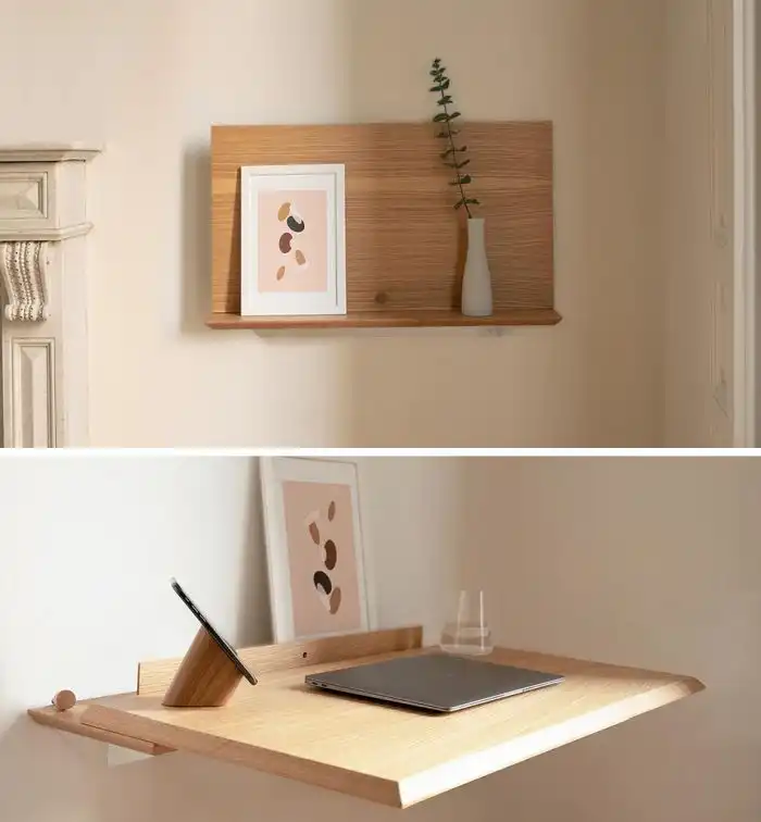 Disguise your desk as a shelf