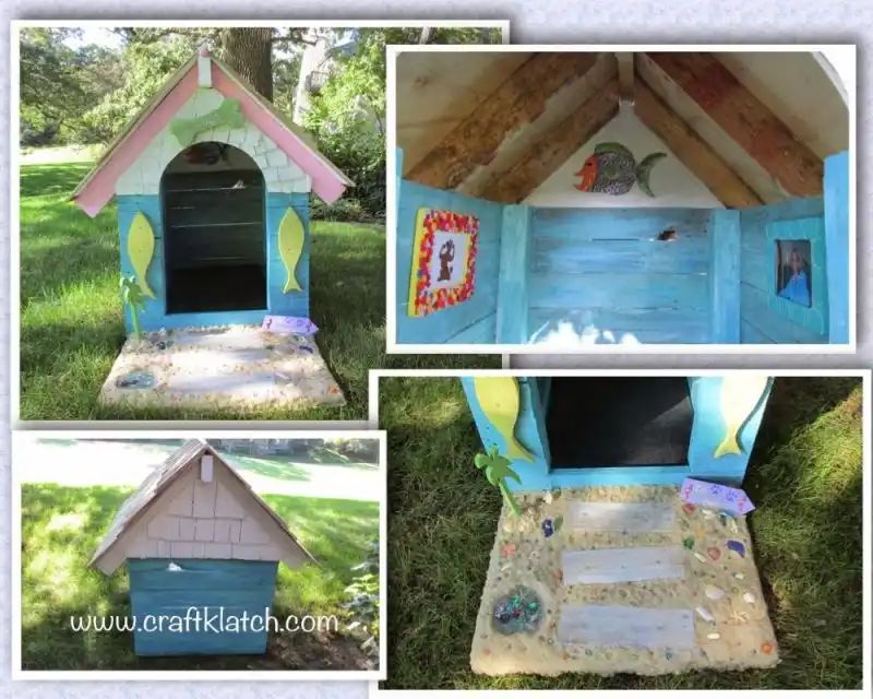 Doghouse designed for beach