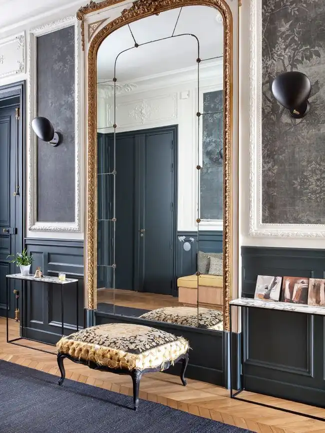 Dream Foyer Interior design with large mirror