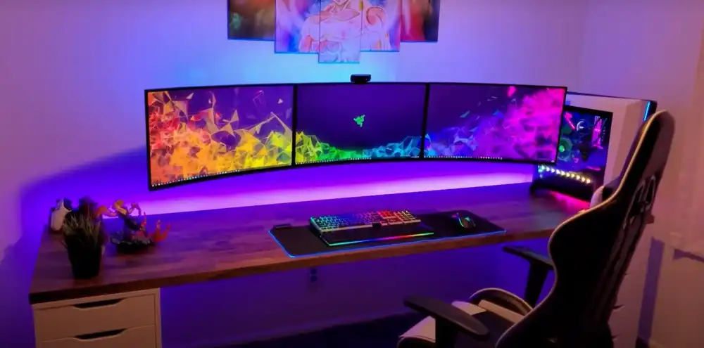 Dream gaming desk setup