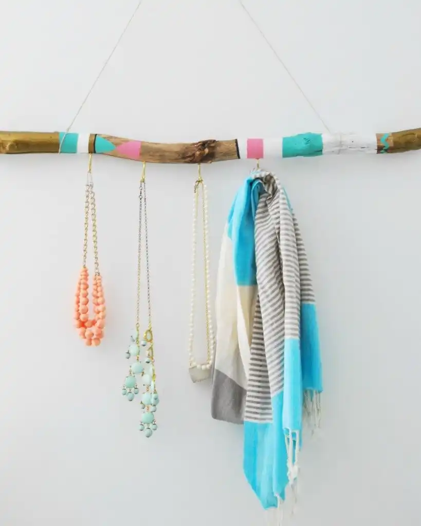 Driftwood key and jewelry hanger