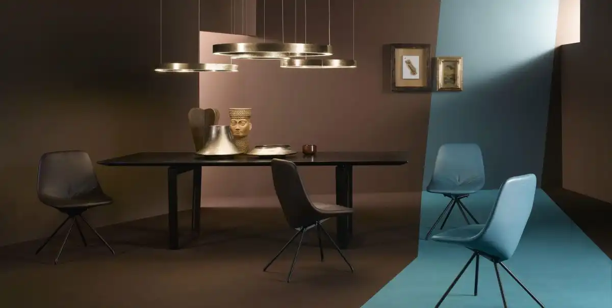 Du30 Leather dining chairs from PoltronaFrau