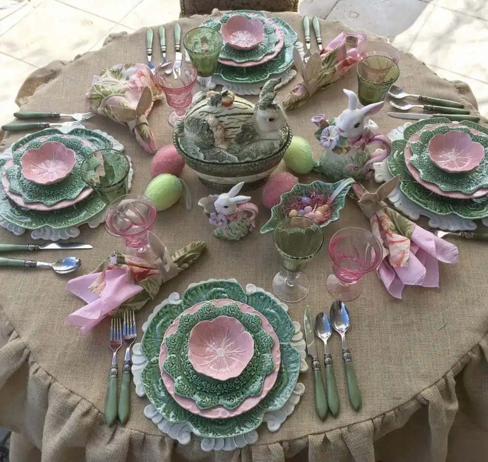 Easter Bunny Tablescape Decor