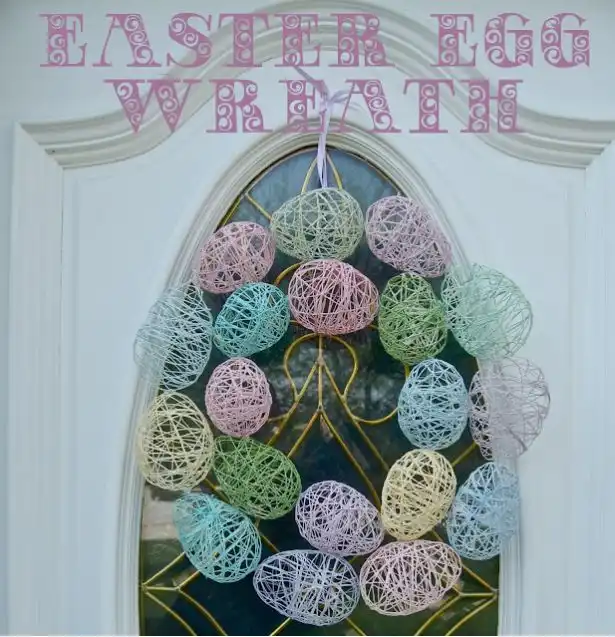 Easter Egg Wreath is a simple and easy DIY