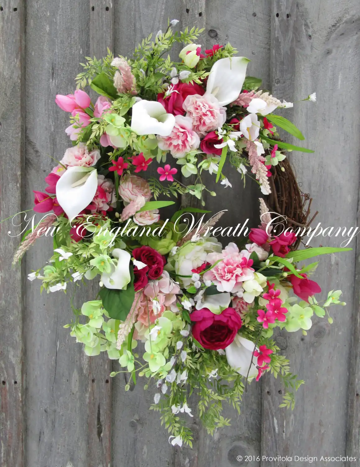 Easter Wreath- Spring Floral Wreath