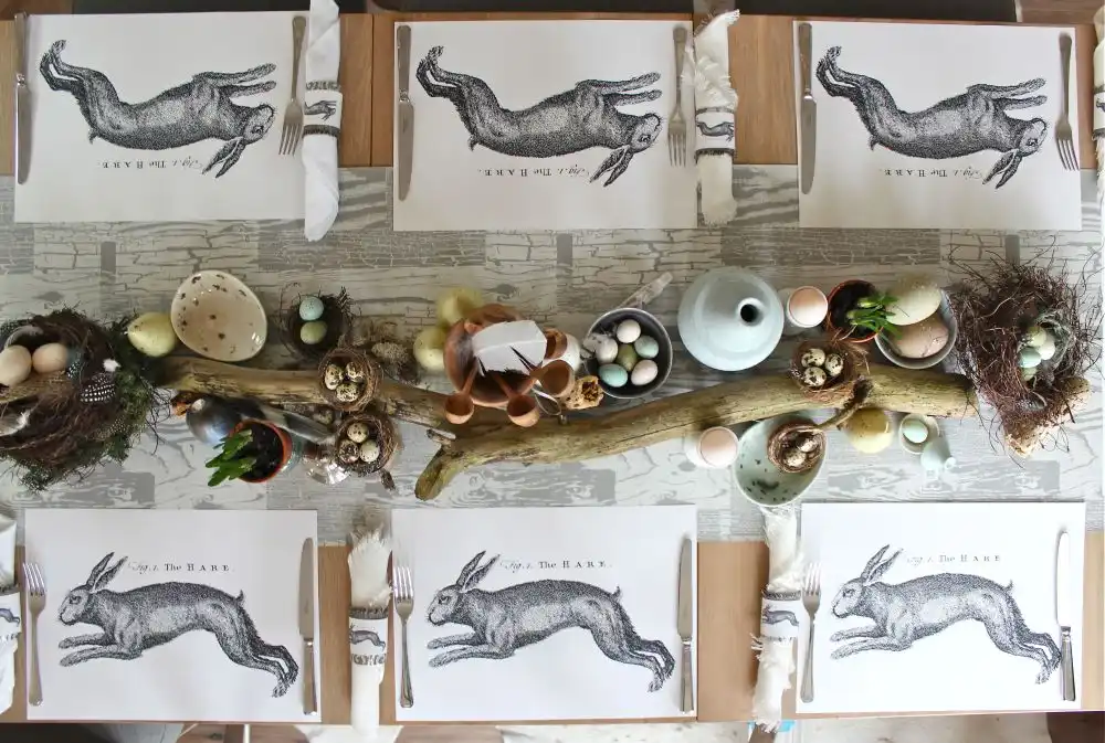 Easter table Decor - placemat from paper